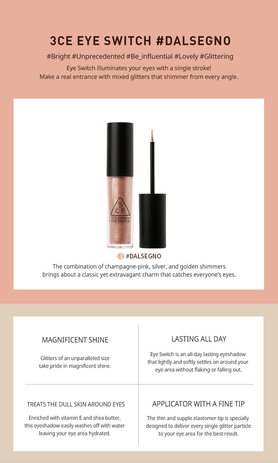 3CE Eye Switch 4.3g Beauty Amora Australia's Kbeauty Store