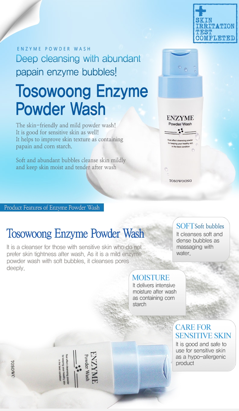 TOSOWOONG Enzyme Powder Wash Beauty Amora Australia's Kbeauty Store