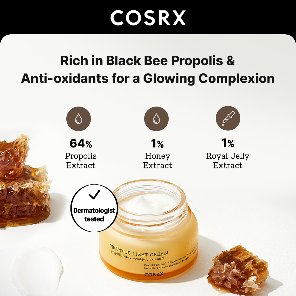 COSRX - Full Fit Propolis Light Cream - 65ml | Beauty Amora | Korean ...