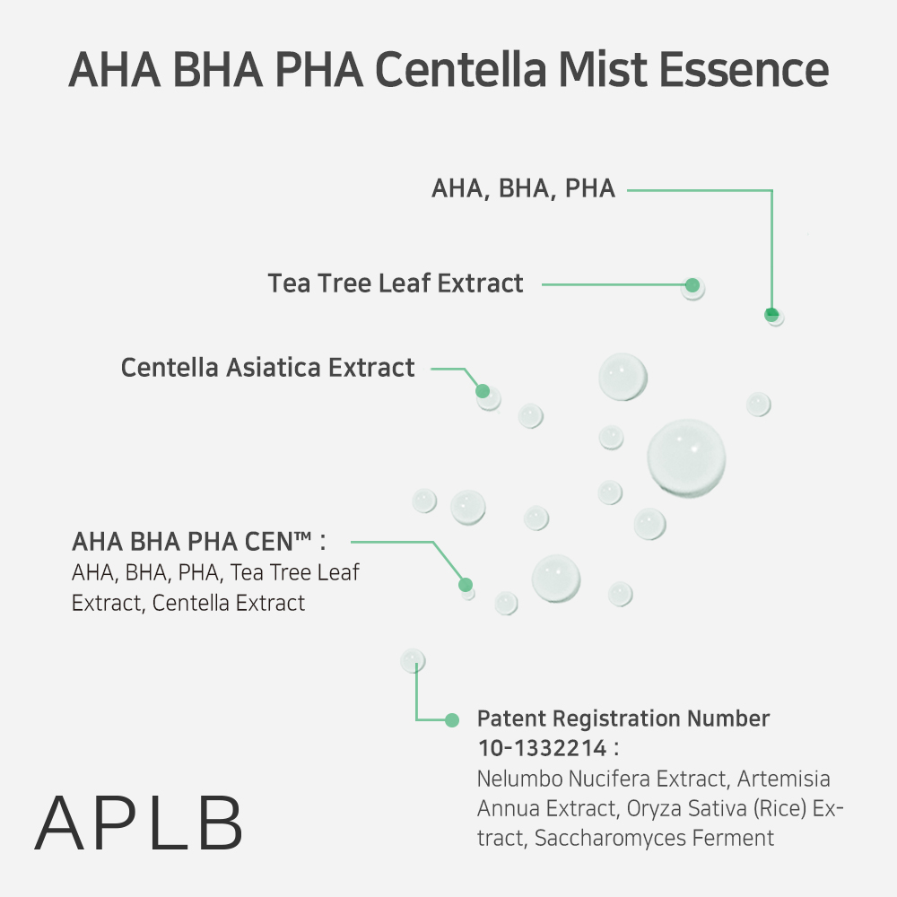 APLB - AHA BHA PHA Centella Mist Essence - 105ml | Beauty Amora ...