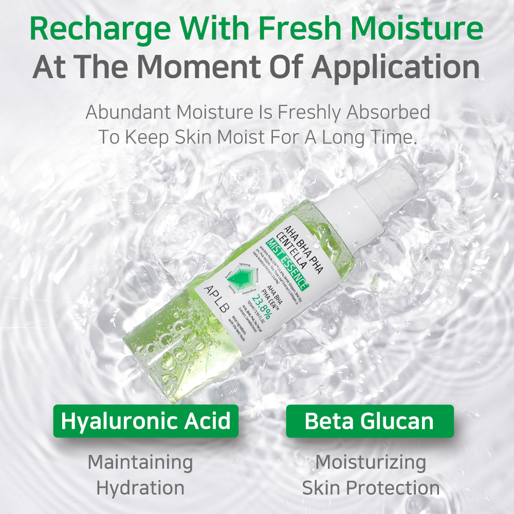 APLB - AHA BHA PHA Centella Mist Essence - 105ml | Beauty Amora ...