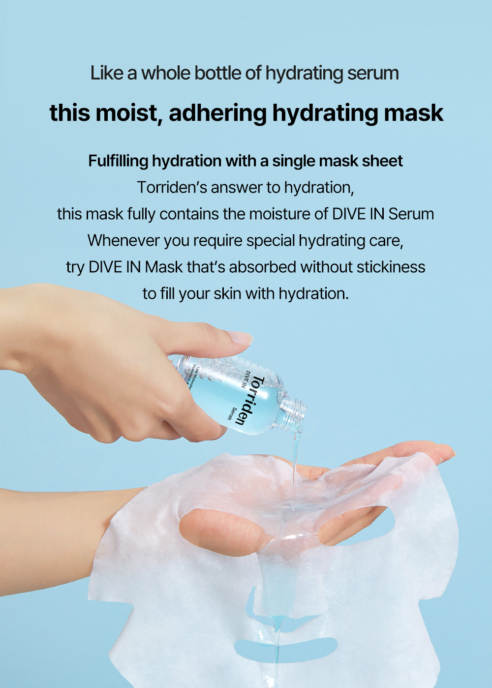 Torriden DIVEIN Low Molecular Hyaluronic Acid Mask Pack 27ml