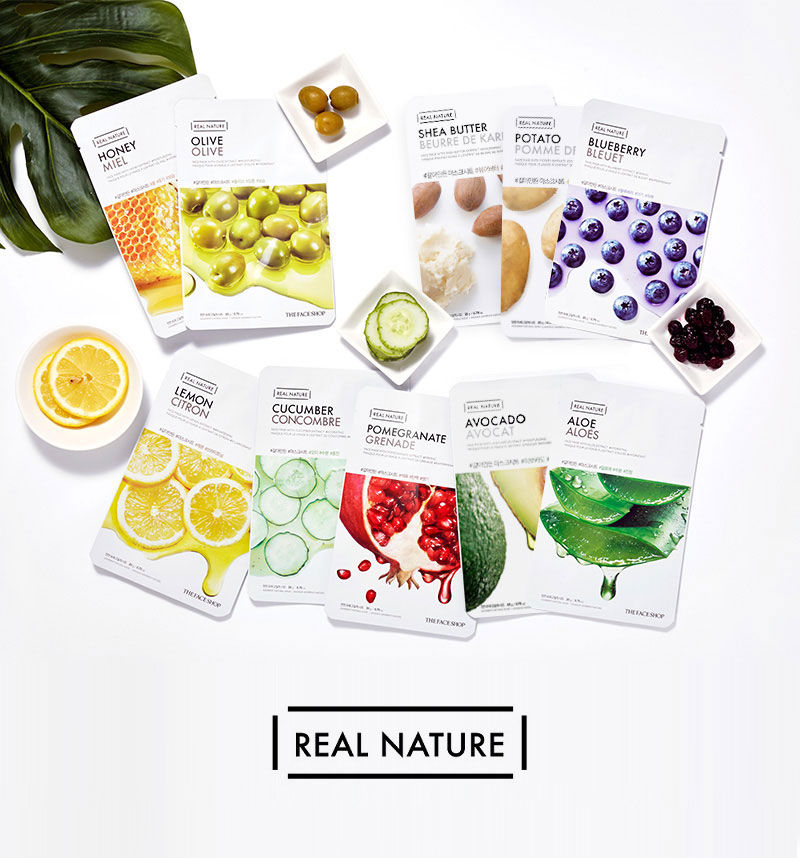 THE FACE SHOP Real Nature Face Mask Beauty Amora Australia's K