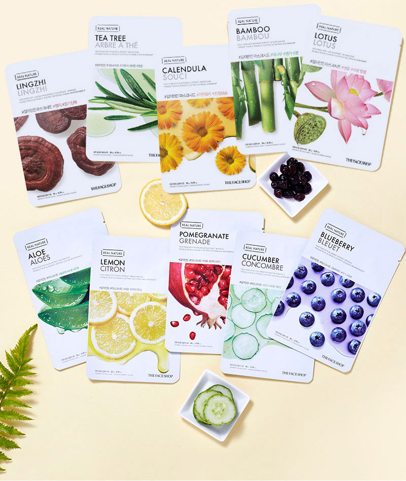 THE FACE SHOP Real Nature Face Mask Beauty Amora Australia's K