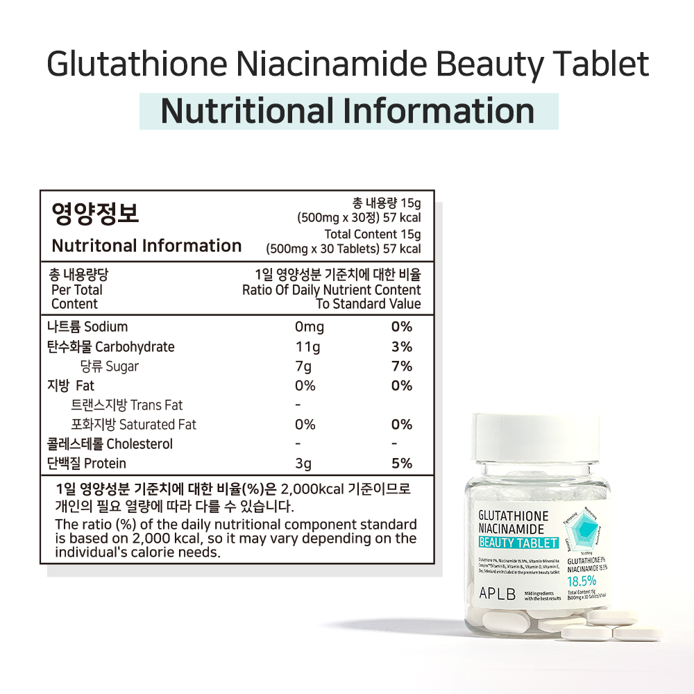 glutathione niacinamide beauty tablet review APLB - Glutathione Niacinamide Beauty Tablet - 30ea | Beauty Amora