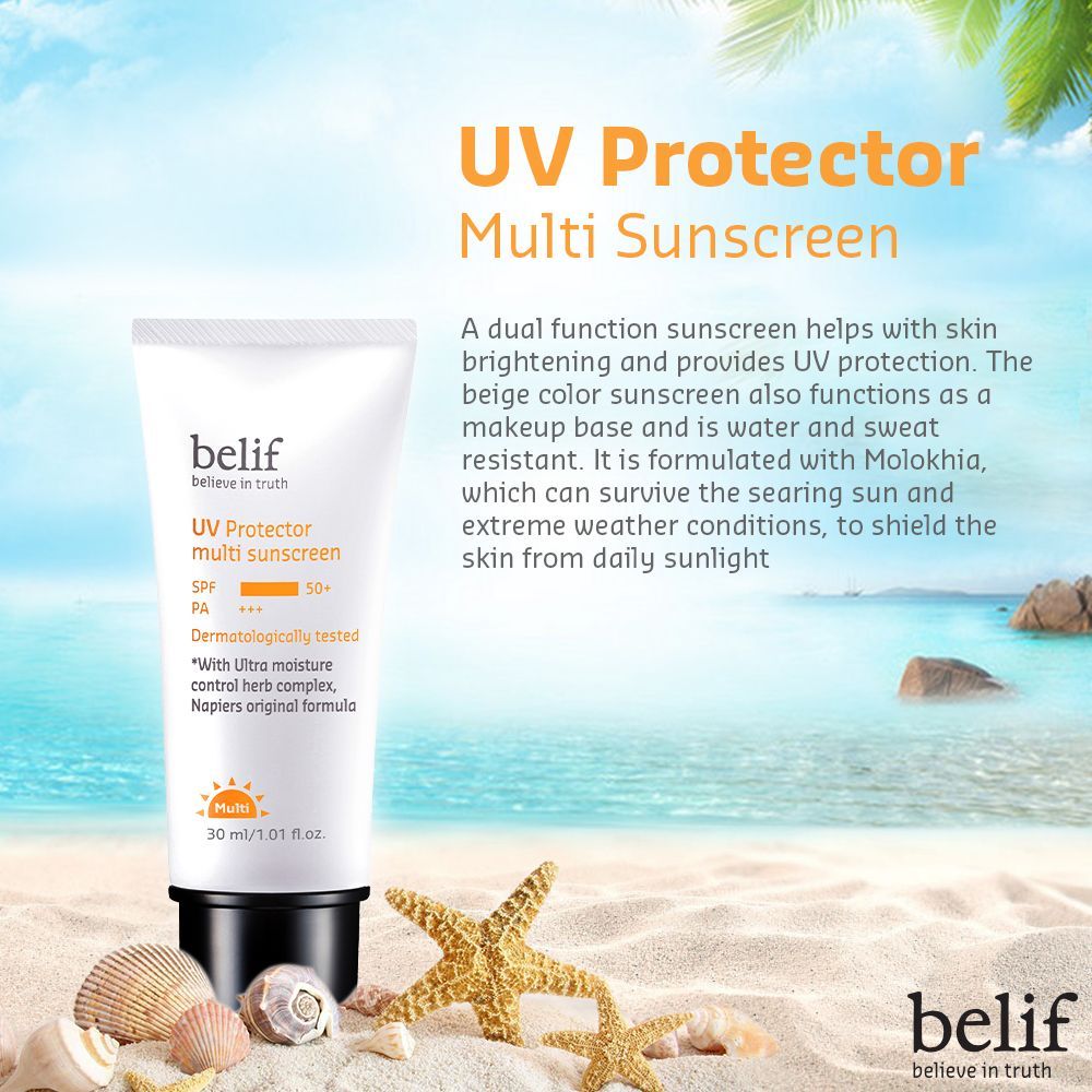 Shop Belif - UV Protector Multi sunscreen+ SPF50+ PA++++ - 50ml