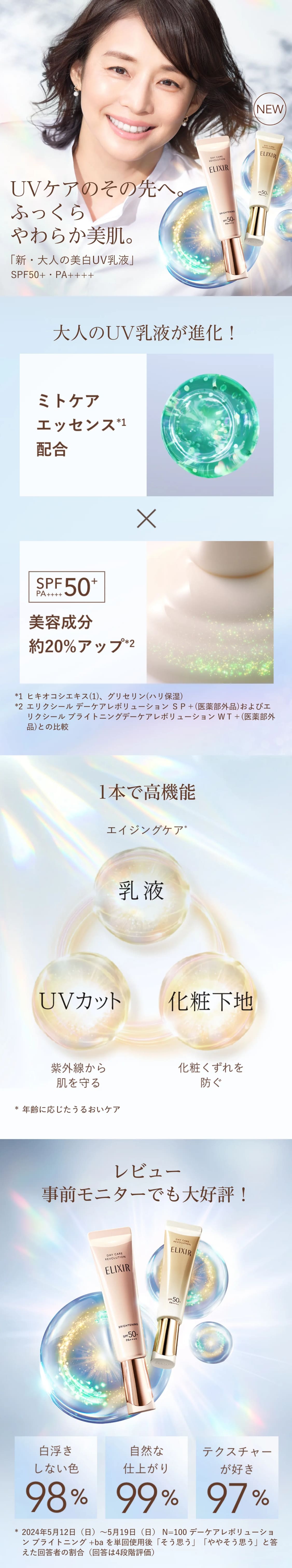 Shiseido - ELIXIR Skin Care by Age Daily UV protector SPF50+