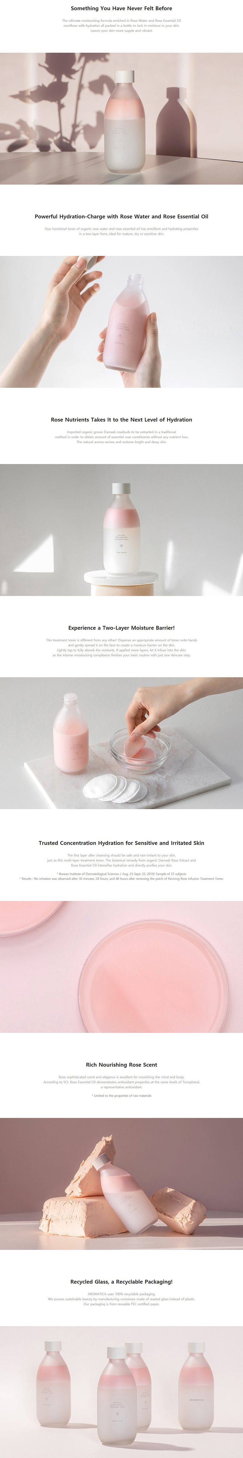[AROMATICA] Reviving Rose Infusion Treatment Toner 200ml main image 0
